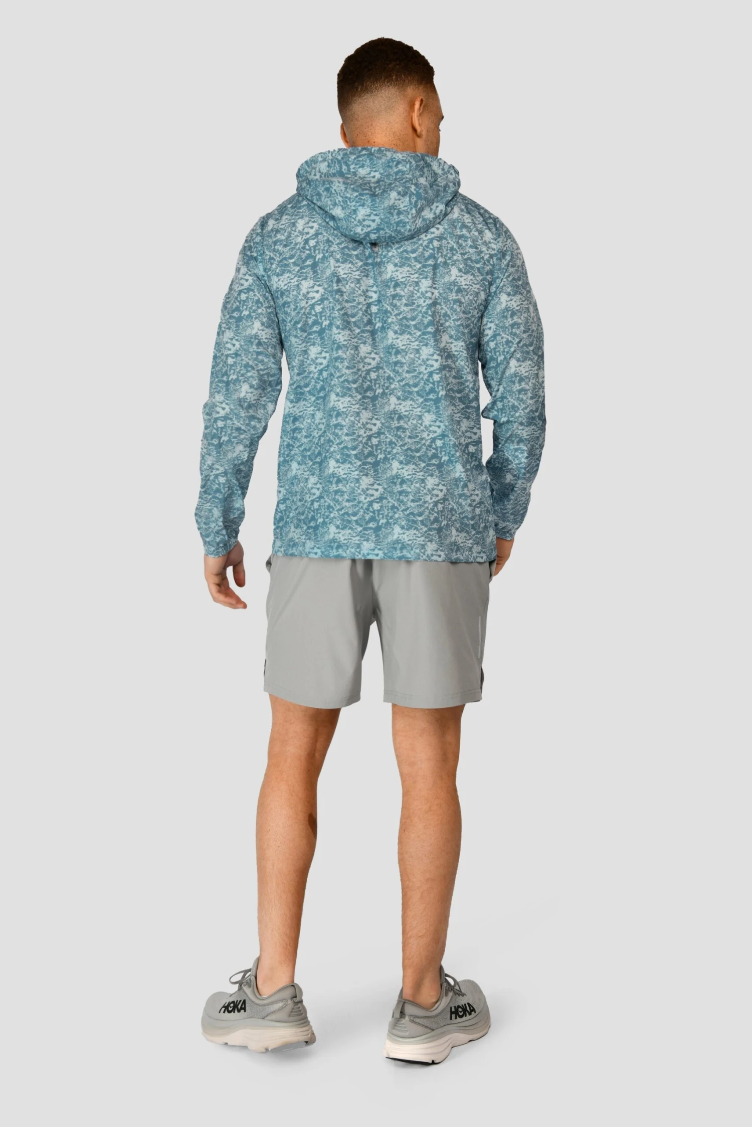 Alto Printed Jacket - Moonstone/Steel Blue