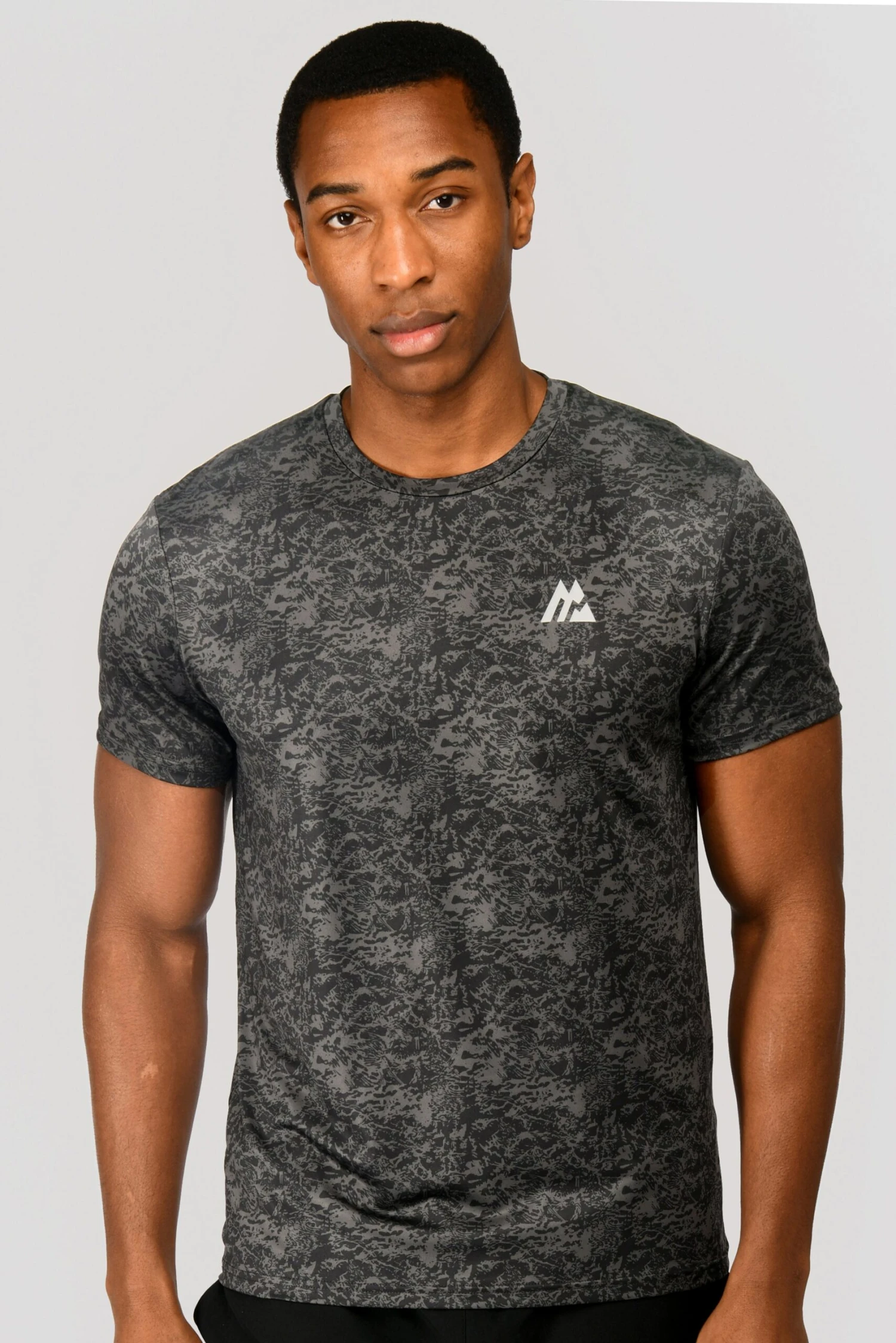 Alto Printed T-Shirt - Jet Grey/Black