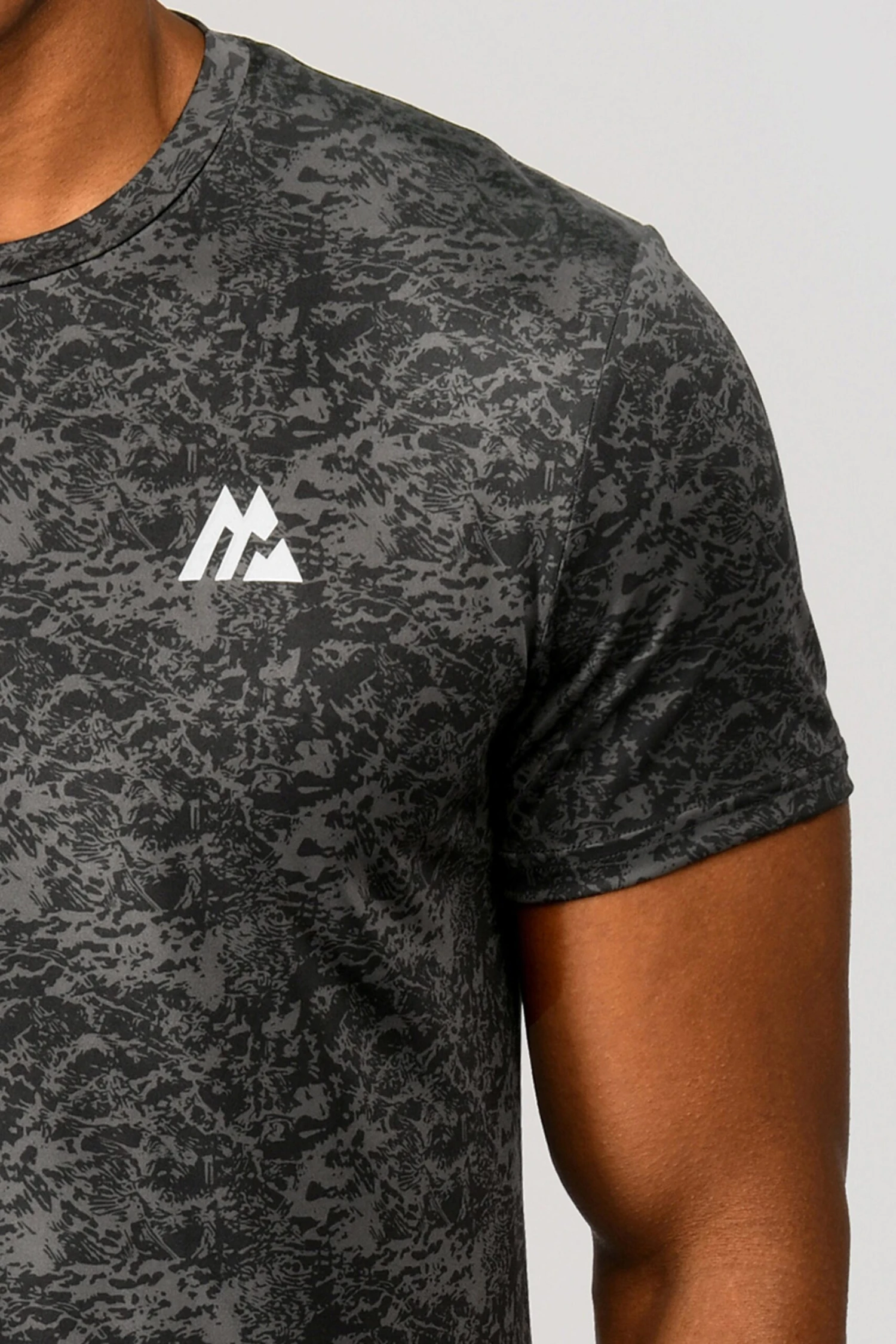 Alto Printed T-Shirt - Jet Grey/Black