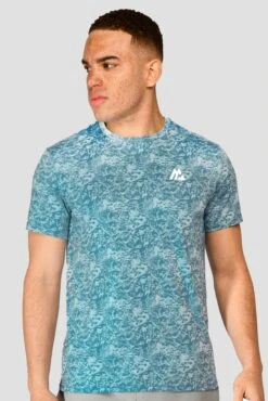 Alto Printed T-Shirt - Moonstone/Steel Blue