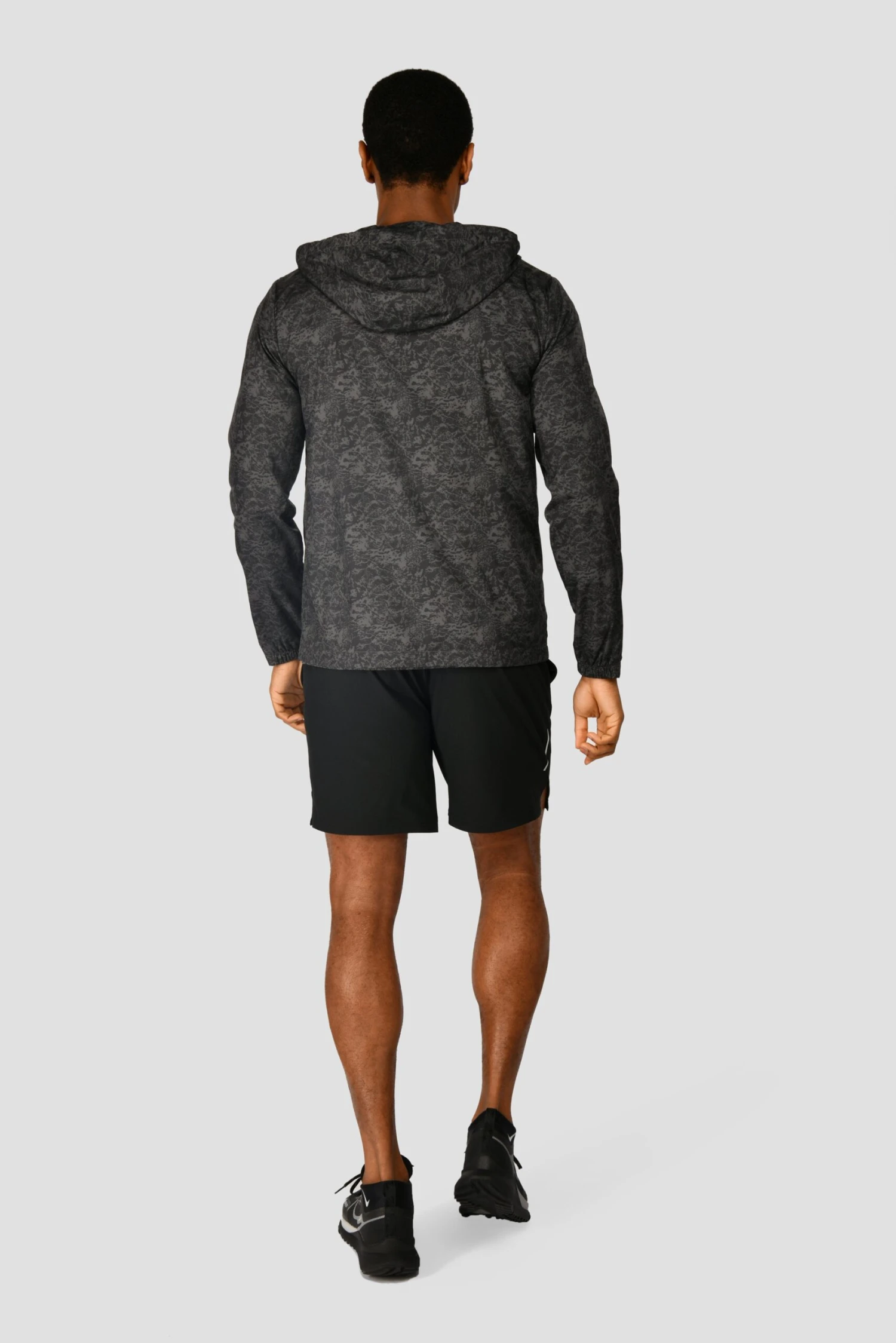 Alto Printed Jacket - Jet Grey/Black