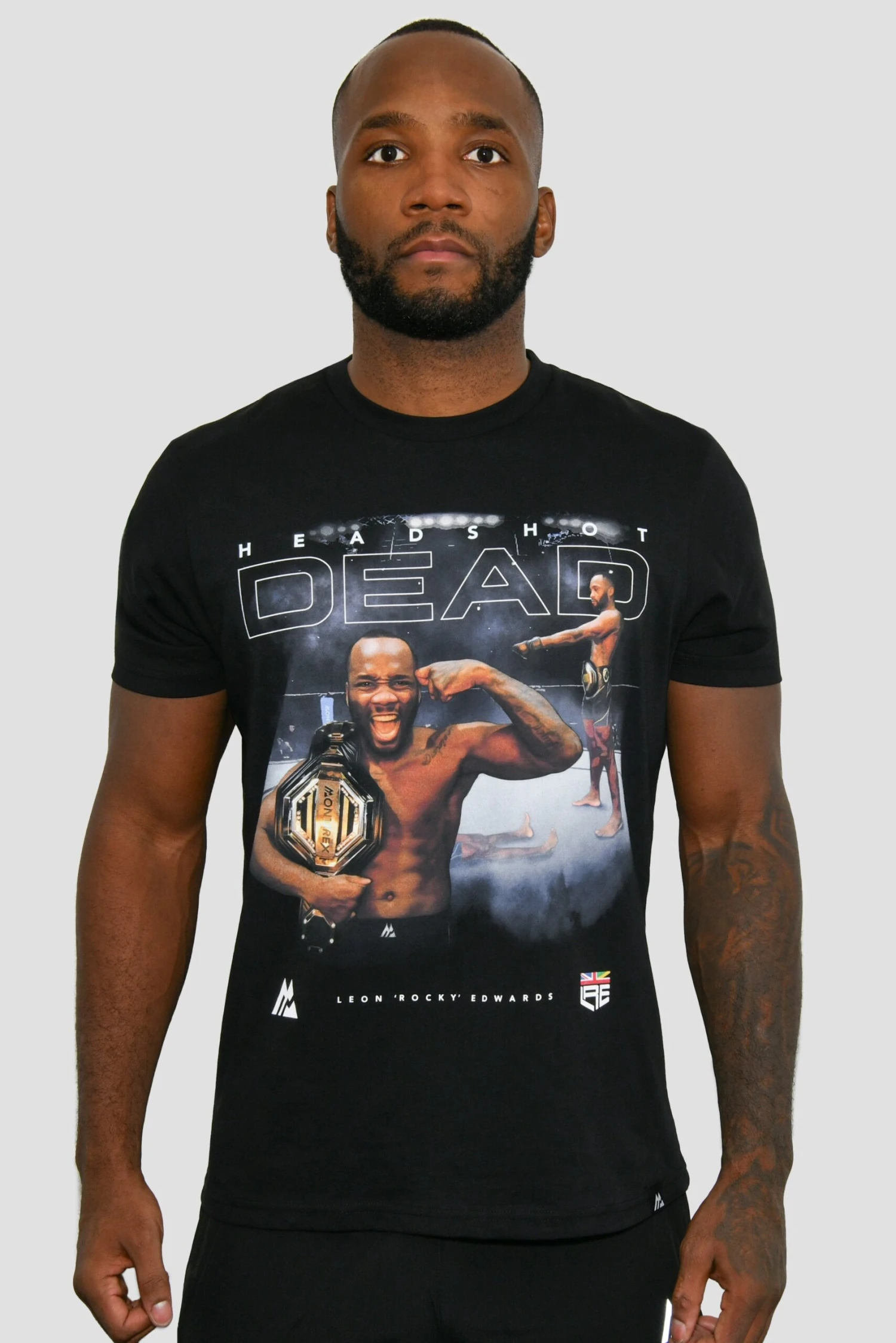 Leon Edwards Head Shot T-Shirt - Black