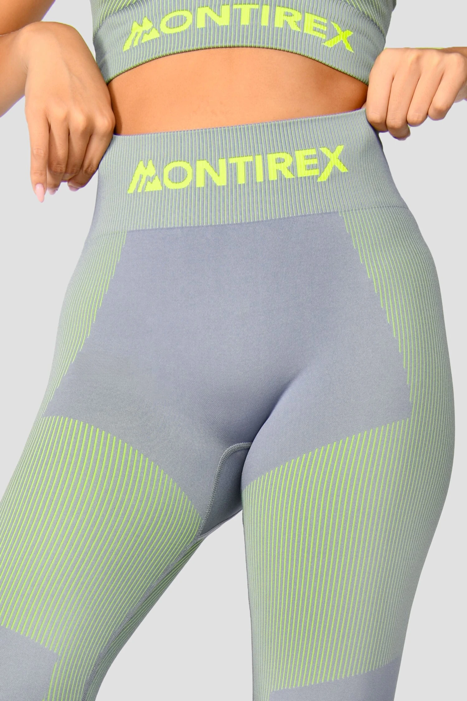 Energy 2.0 Seamless Legging - Cadet Grey/OG Neon