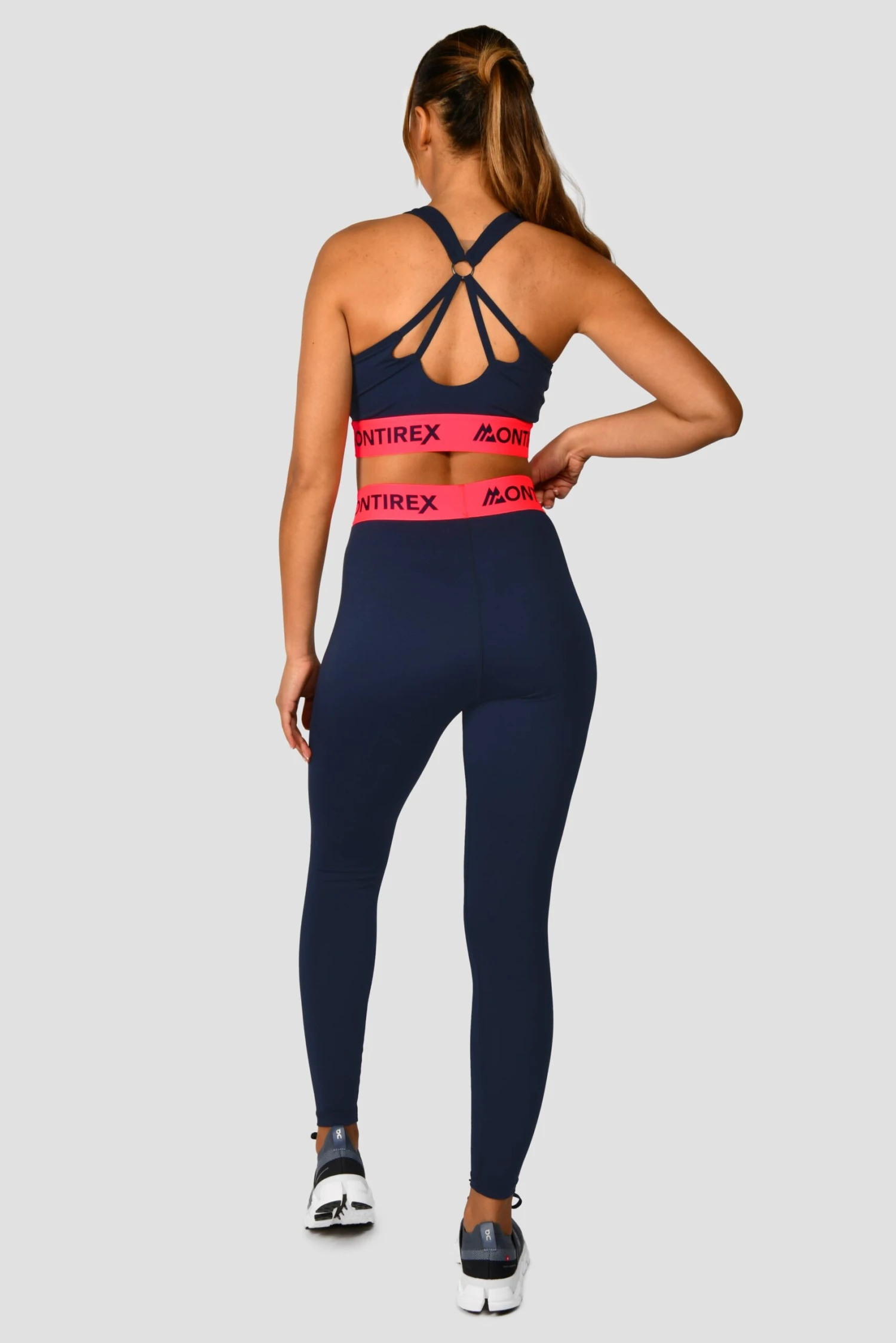 Icon Contrast Bra Top - Midnight Blue/Shocking Pink