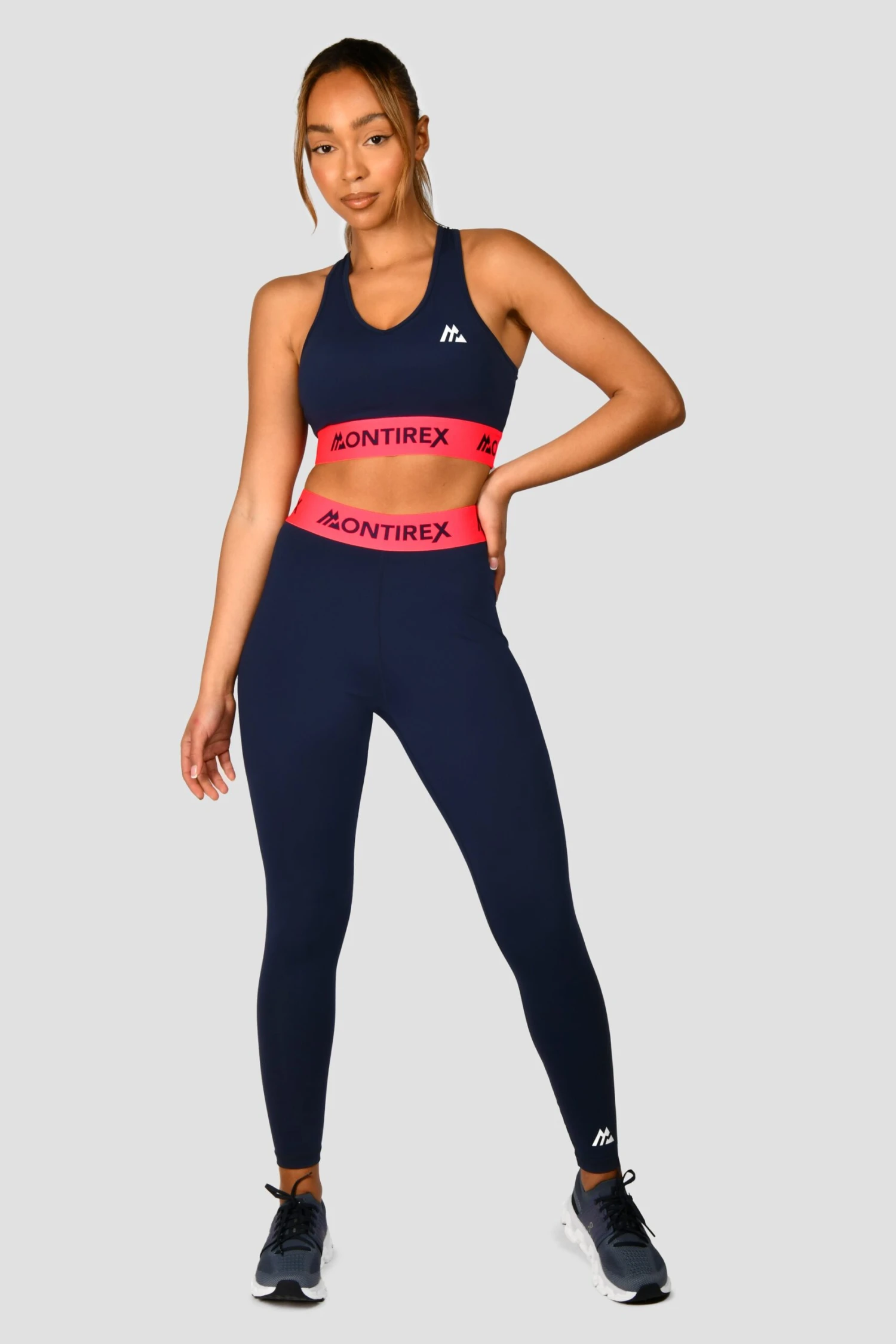 Icon Contrast Bra Top - Midnight Blue/Shocking Pink