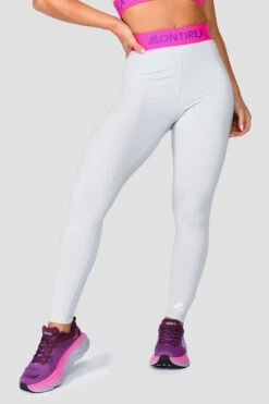 Icon Contrast Legging - Light Smoke Grey/Pink Glo/Electric Purple