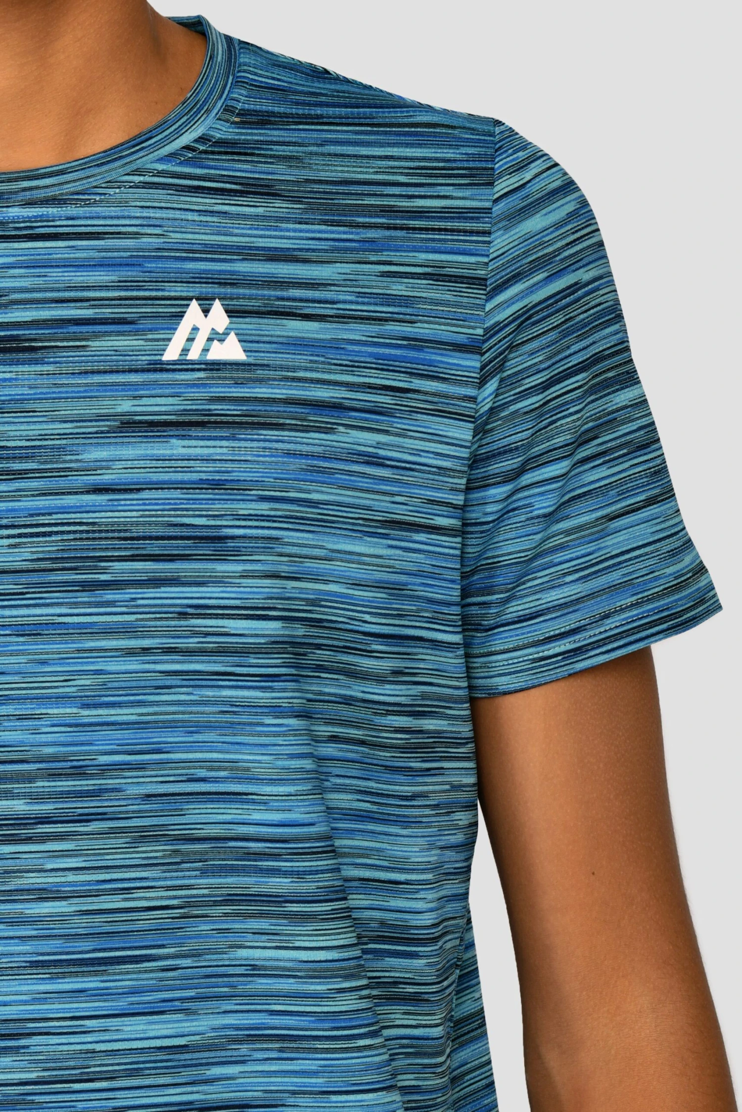 Junior Trail 2.0 T-Shirt - Navy/Neon Blue Multi