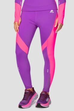 Power Panelled Legging - Electric Purple/Pink