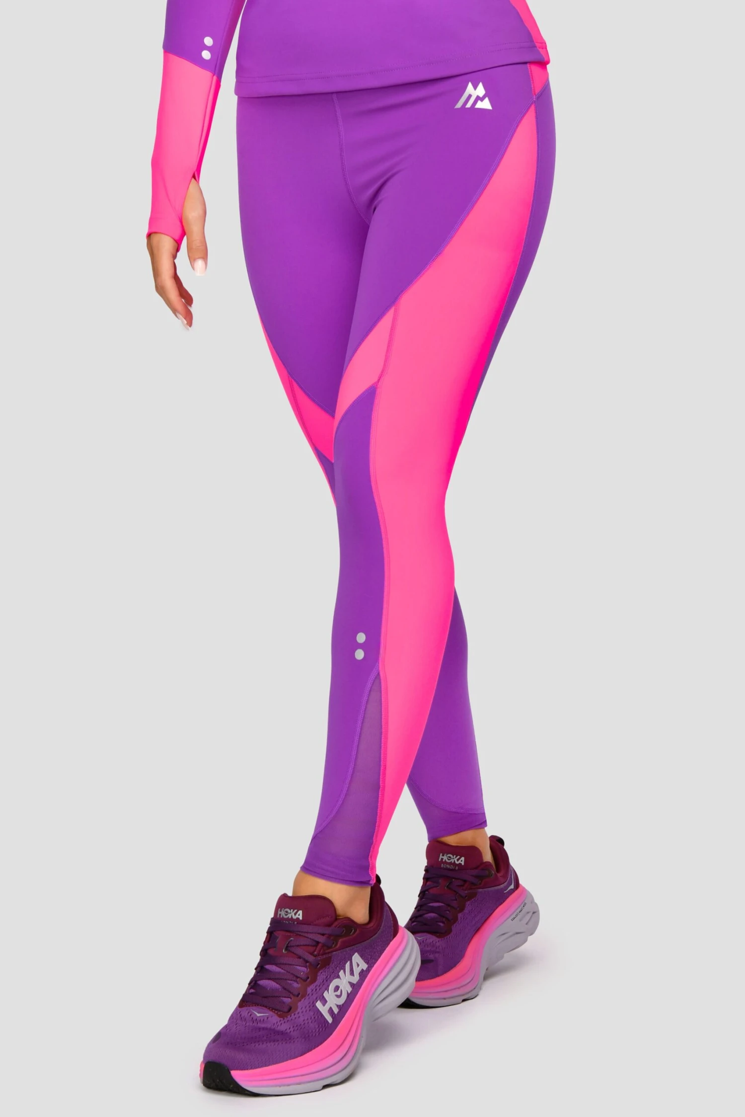Power Panelled Legging - Electric Purple/Pink