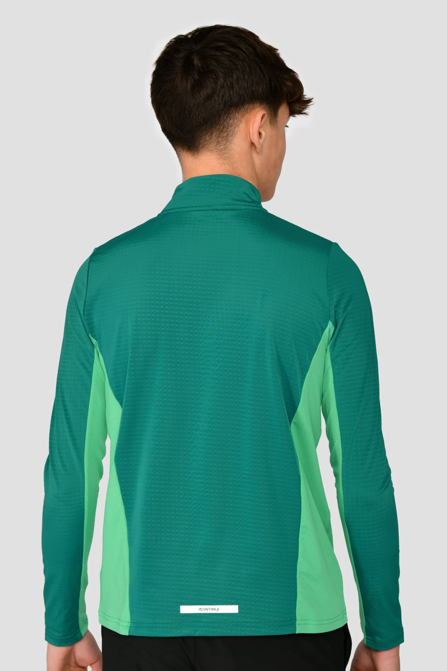 Junior Rush 1/4 Zip - Mountain Meadow/Deep Sea