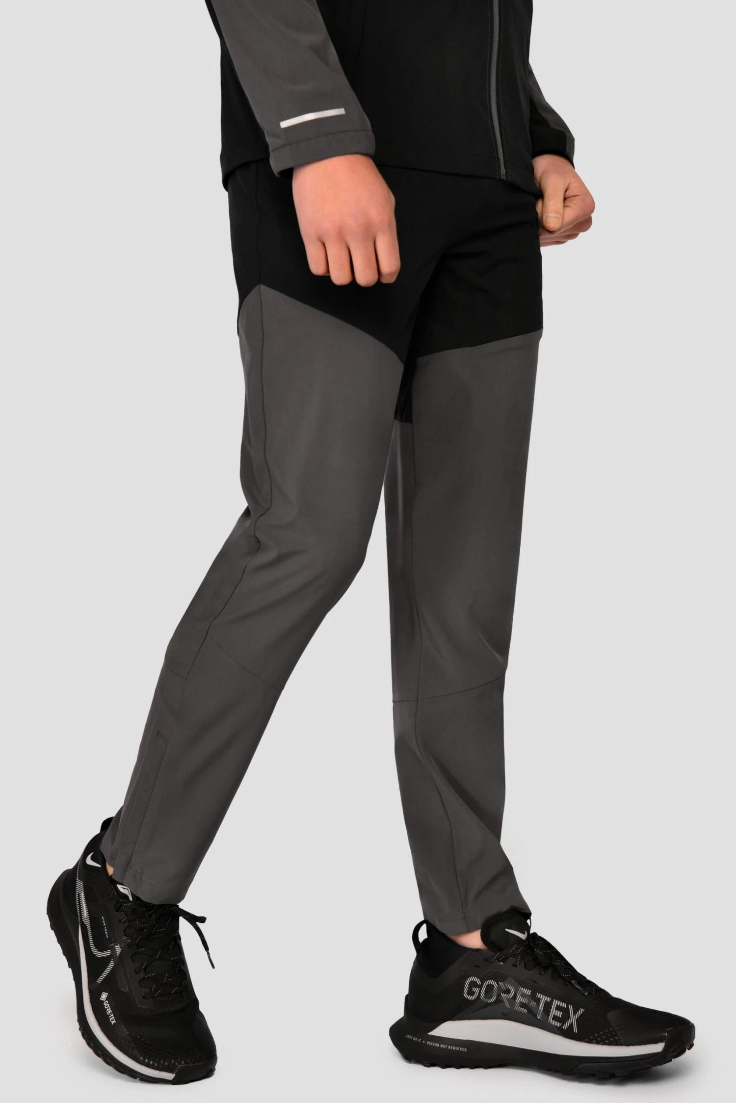 Junior Rush Running Pant - Jet Grey/Black