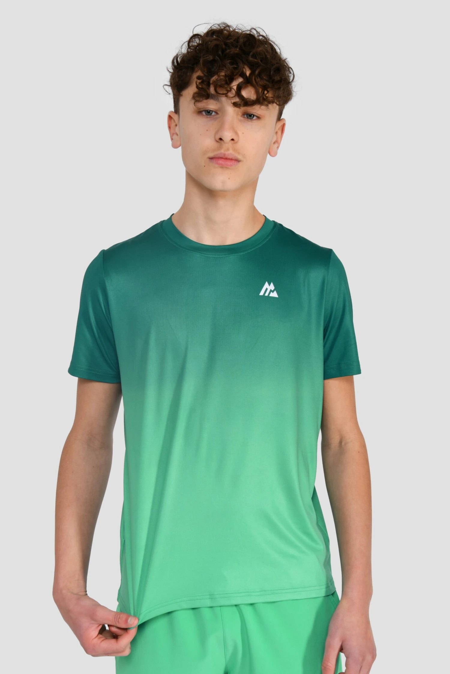 Junior Track Fade T-Shirt - Deep Sea/Mountain Meadow