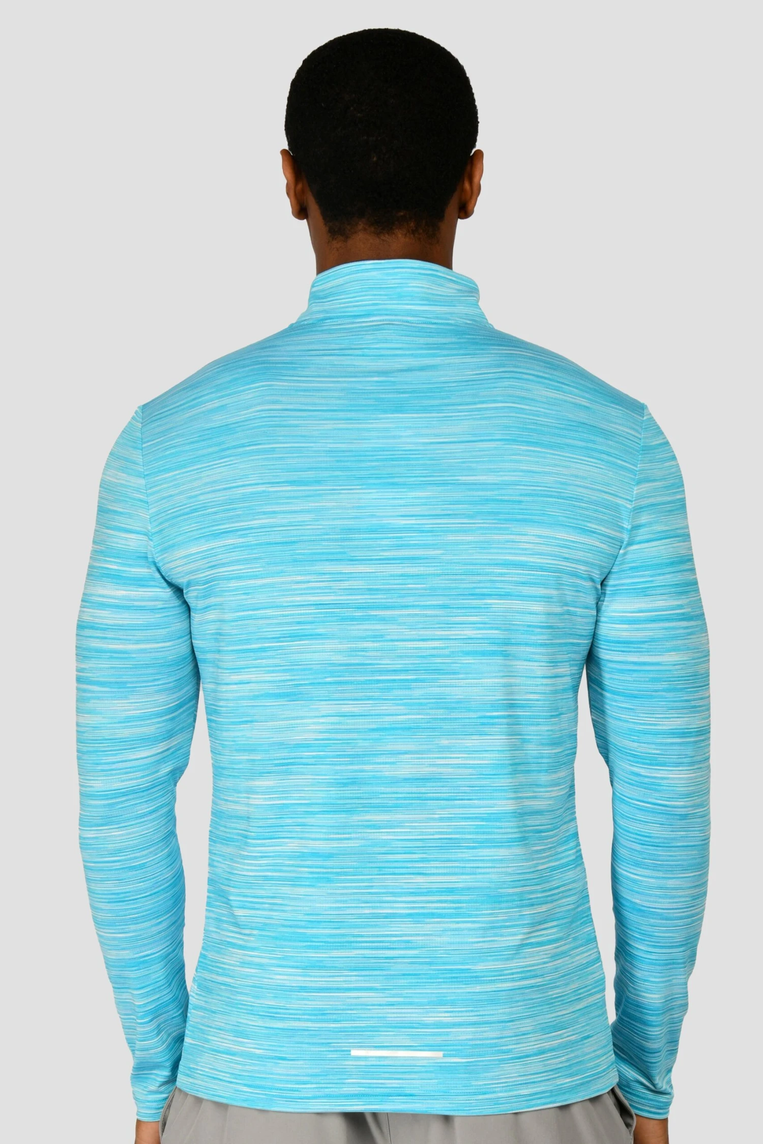 Trail 2.0 1/4 Zip - Neon Blue/White