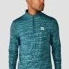 Trail 2.0 1/4 Zip - Navy/Turquoise