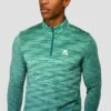 Trail Seamless 1/4 Zip - Mountain Meadow/Deep Sea