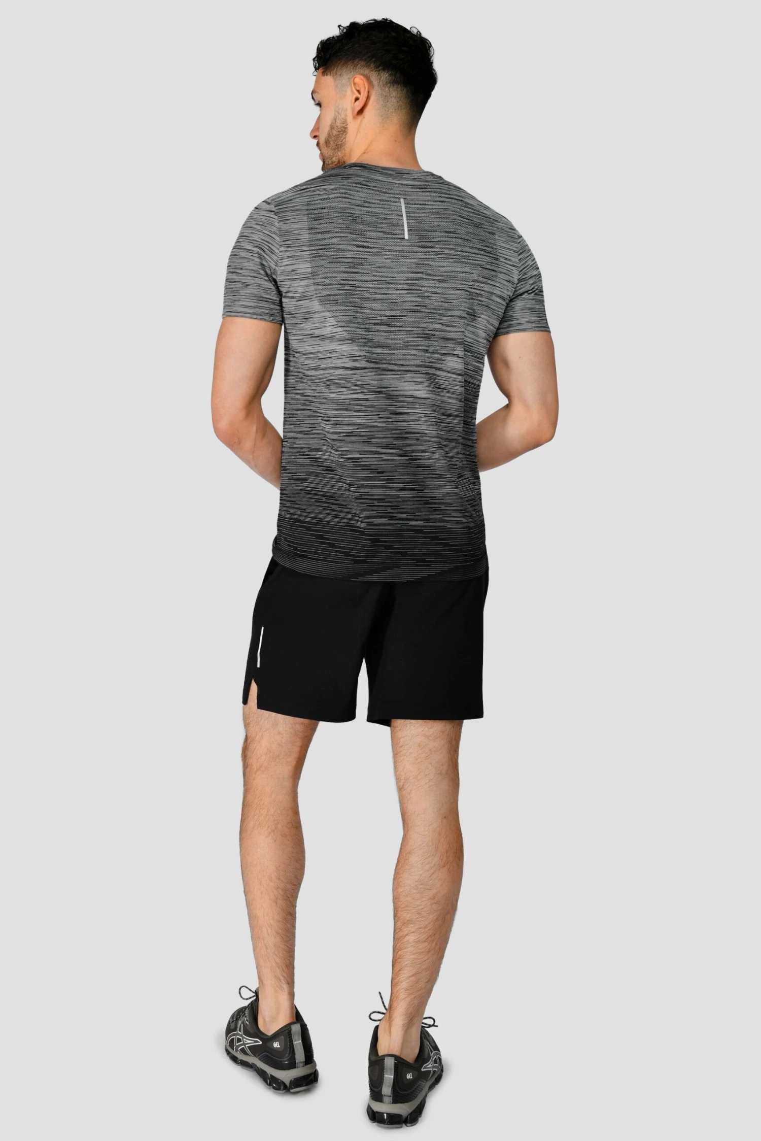 Trail Seamless T-Shirt - Black/Grey Multi