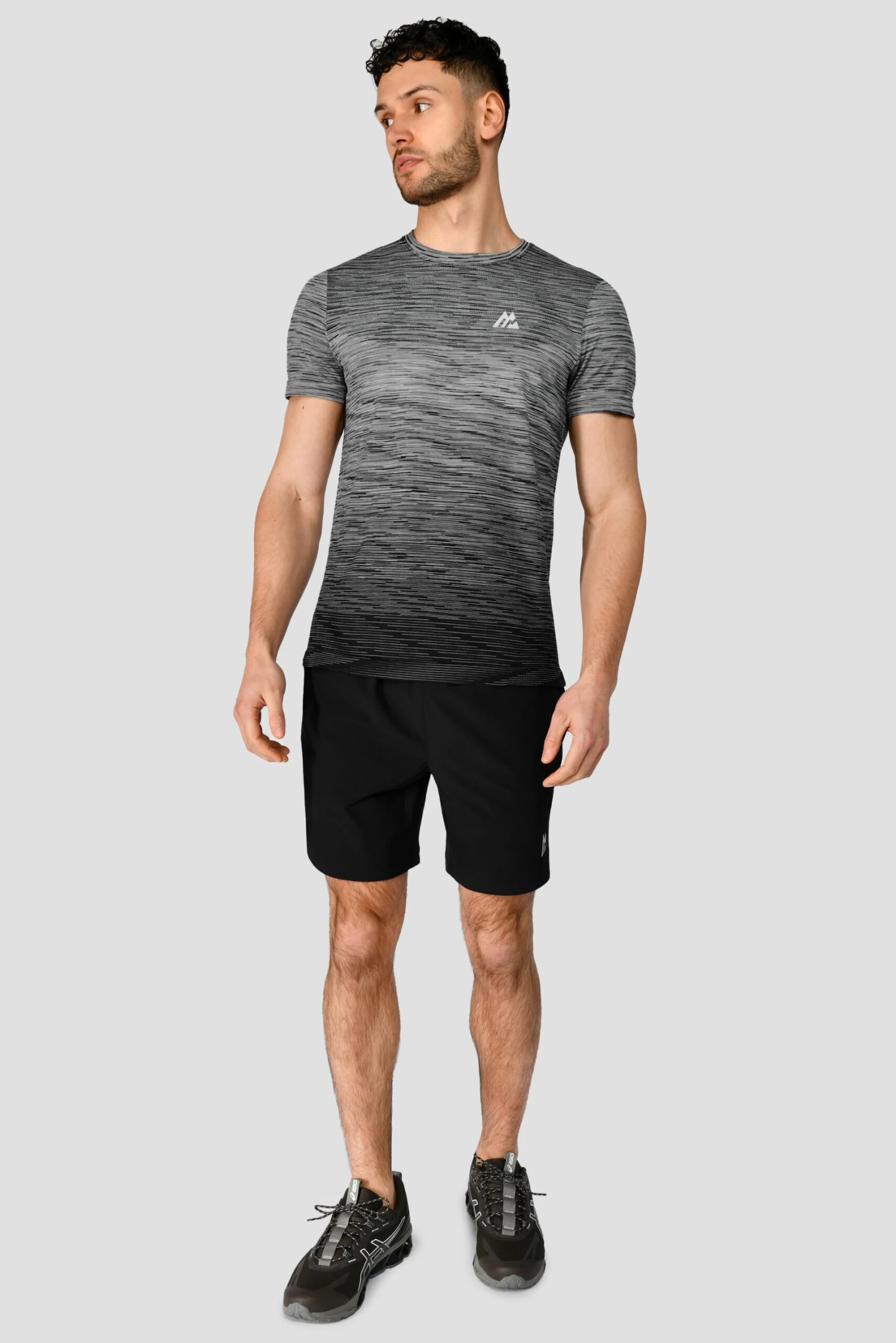 Trail Seamless T-Shirt - Black/Grey Multi