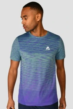 Trail Seamless T-Shirt - Green/Purple