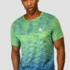 Trail Seamless T-Shirt - OG Neon/Cobalt Blue