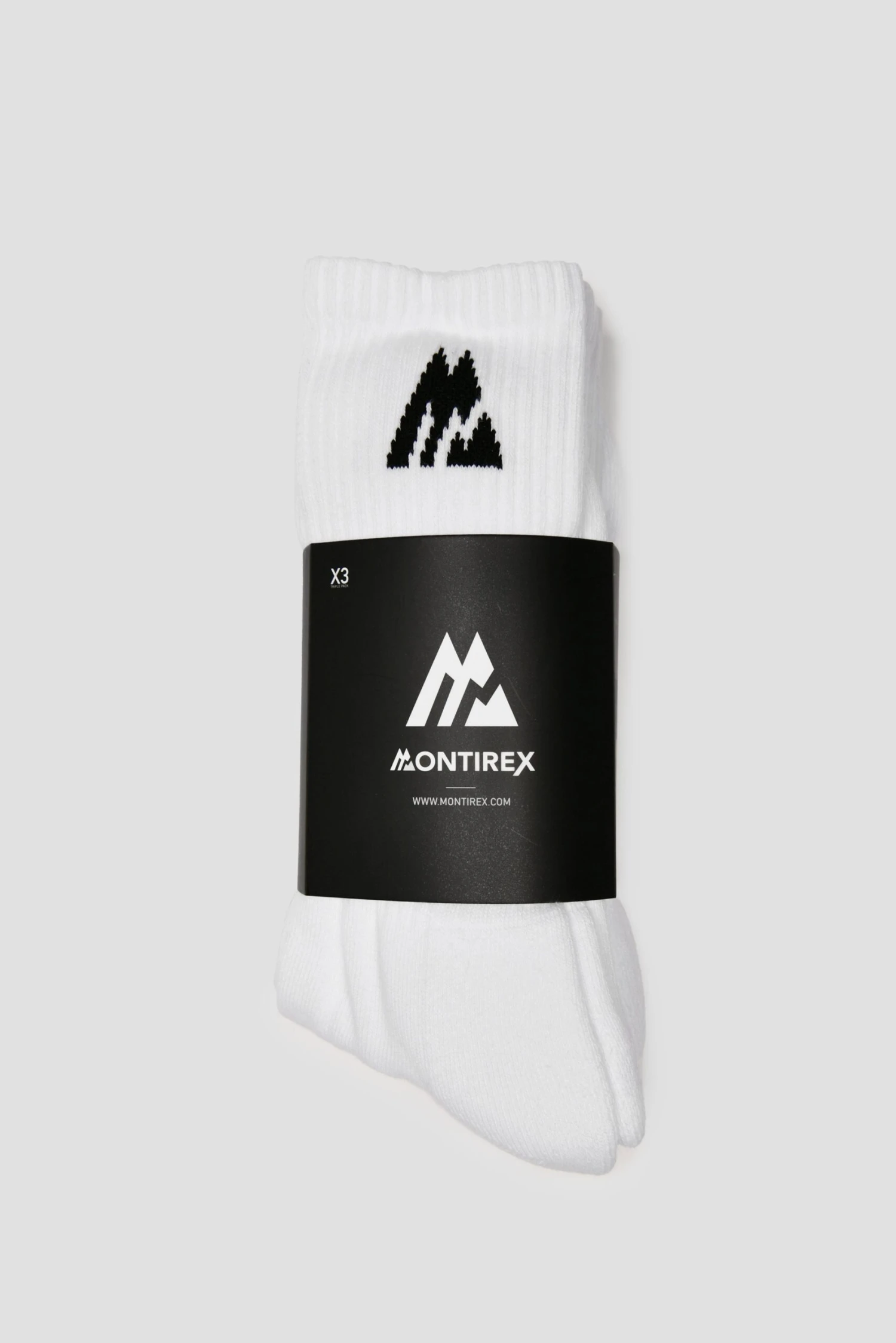 MTX Performance Socks 3 Pack - White/Black